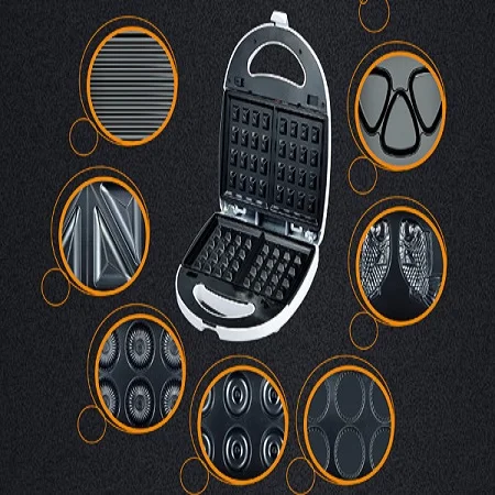 All Time Best Selling  Breakfast  Sandwich Maker with Custom Fixed Plate Good Design  Black  OEM Wrap