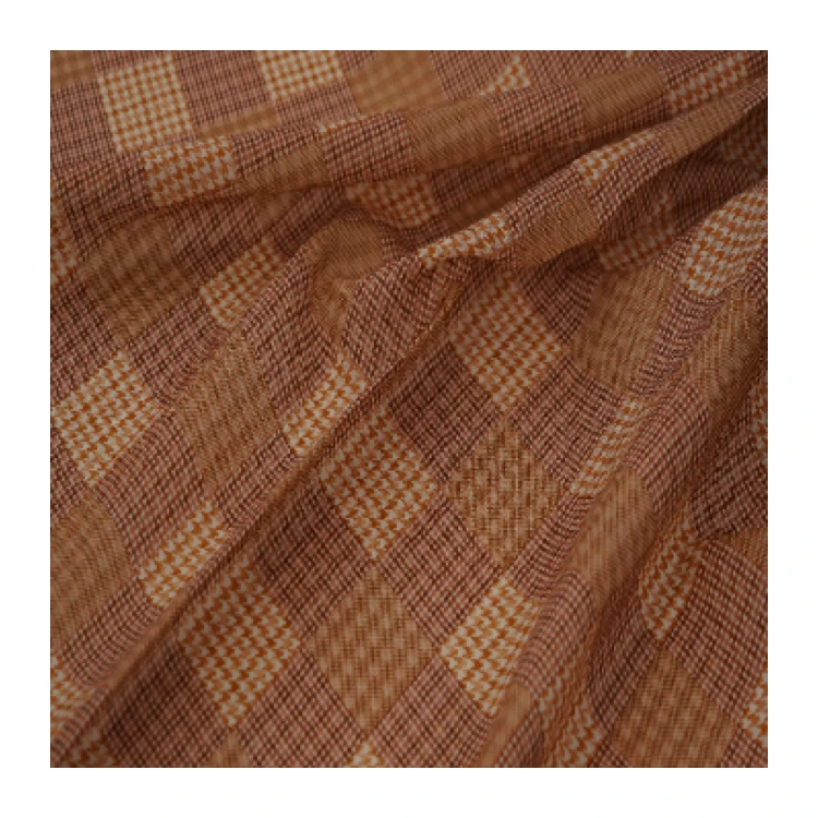 yarn dyed fabric silk cotton for fashion clothes