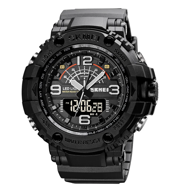 Skmei 1617 Big dial  relojes hombre mens chronograph watches erkek kol saati shockproof watch