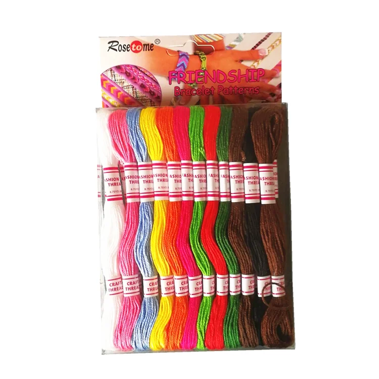 Manual 50 skeins wholesale  hand cross stitch floss embroidery thread for DIY sewing tools