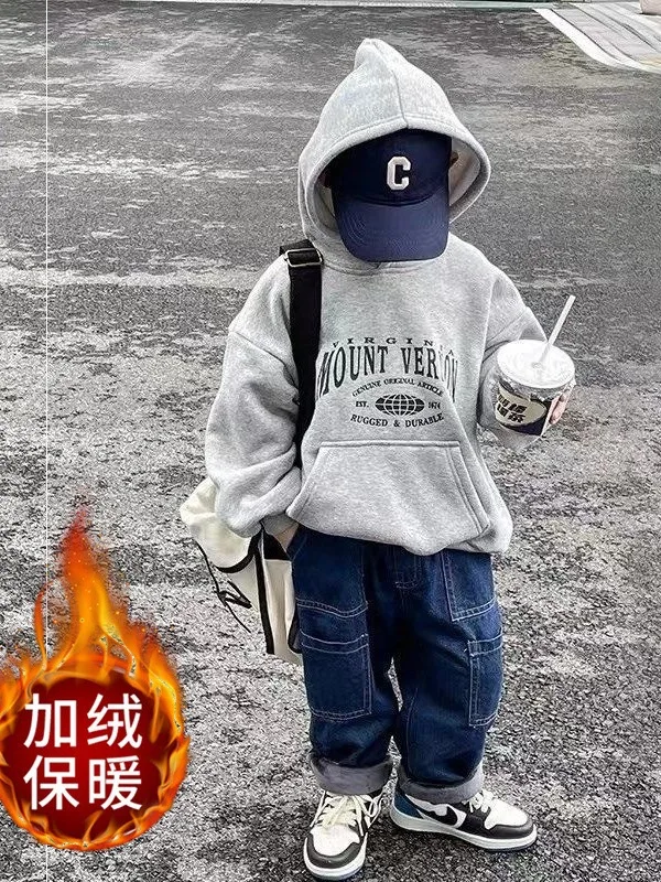 wholesale manufacture cotton new arrival winter kids hoodie for 3-13 years