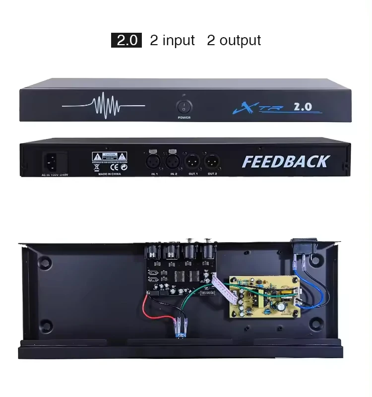 EIF XTR 2.0/4.0/6.0 Wholesale Professional audio system digital signal speaker processor feedback suppressor