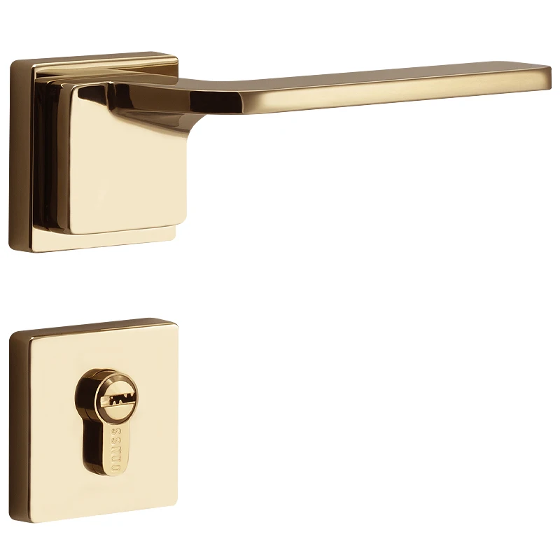 Nordic style Modern Design For Wooden Door Pvd Finish Zinc Alloy Lock Door set for bedroom livingroom