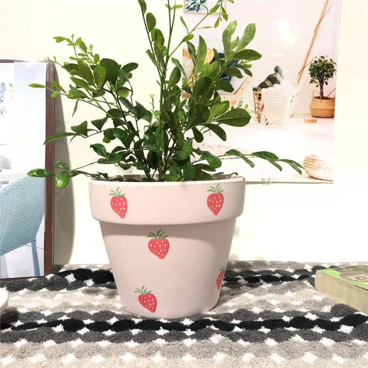 Горшок для клубники цветов терракотовый горшок растений с отверстиями глиняные горшки суккулентов