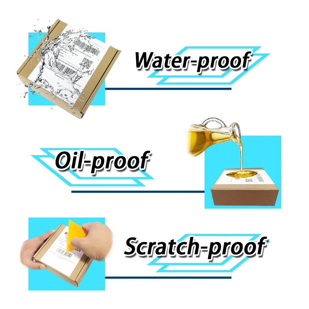 Custom Compatible Self Adhesive Paper 4x6 Inch Direct Thermal Sticker Paper Thermal Printed Label 4X6 Shipping Label