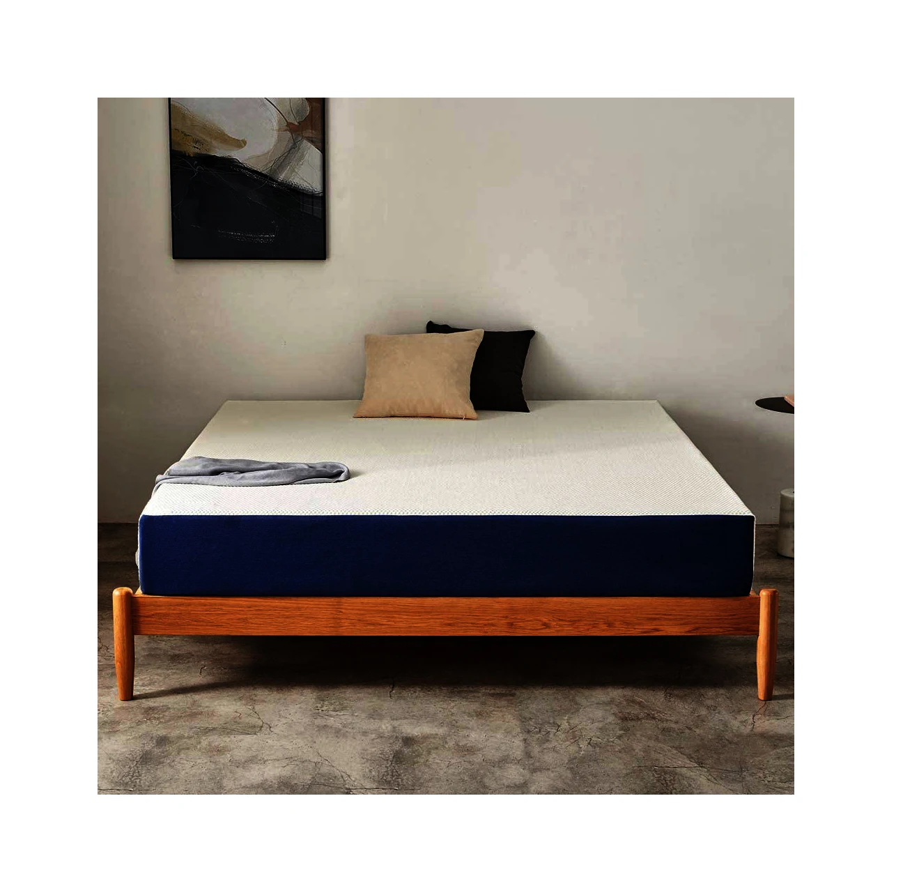 Fashion Latex 100 Natural Baby Bed Memory Foam Topper Mattresses Manufacturers Box Queen Sleep Well Spring Mattress