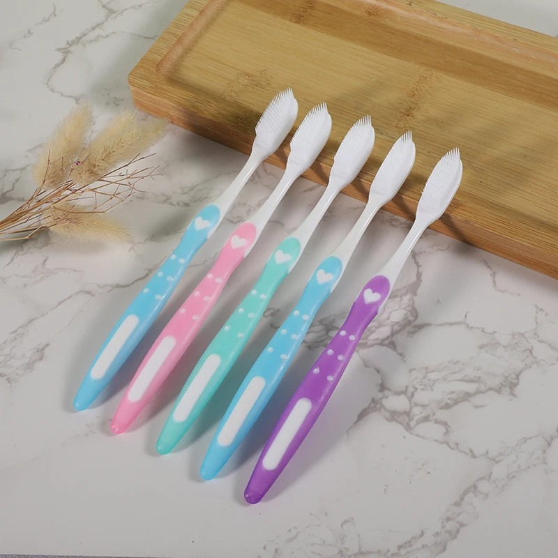 Yangzhou adult toothbrush double colour Nano adult toothbrush soft bristle adult toothbrush