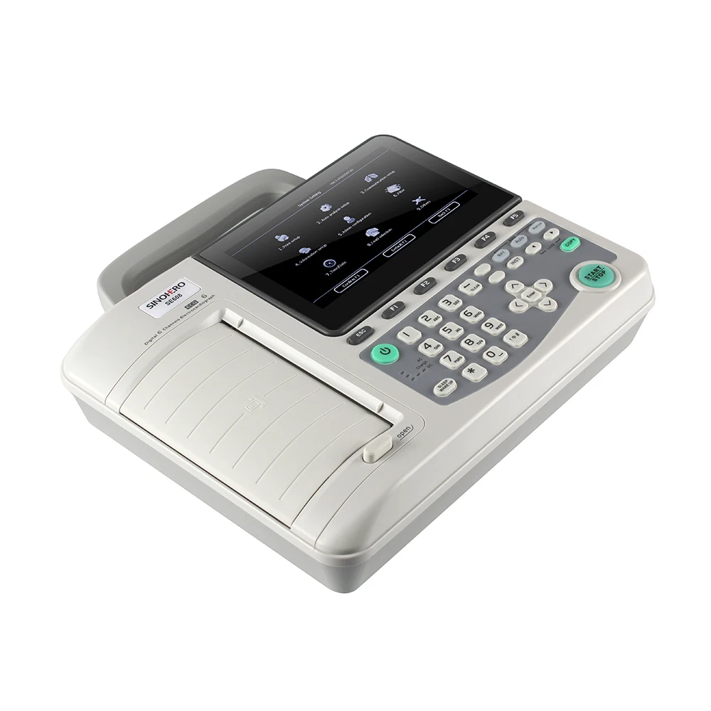 SINOHERO SE608 CE portable ecg machine Manufacturers 6 channel 12 lead electrocardiograph ekg machine
