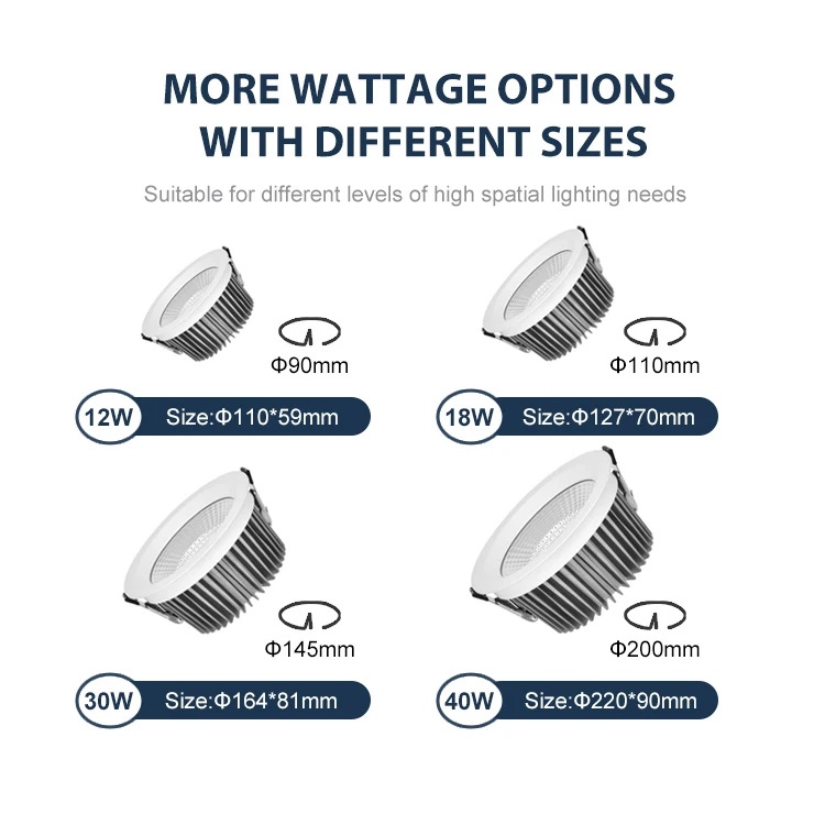 VACE Kitchen Fixtures Shop High Power 40W 12W Dali Dimmable Toilet Led Lamp Ceiling Lights