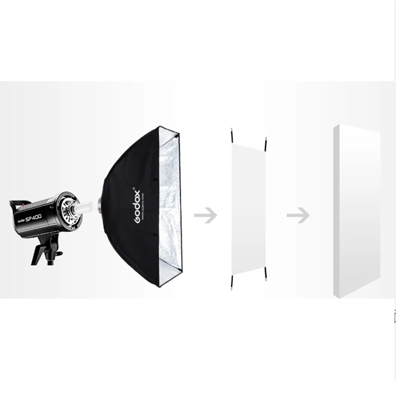 Portable Godox Softbox 60*90 cm For Speedlite Professional Product Portrait Commercial Studio Photography