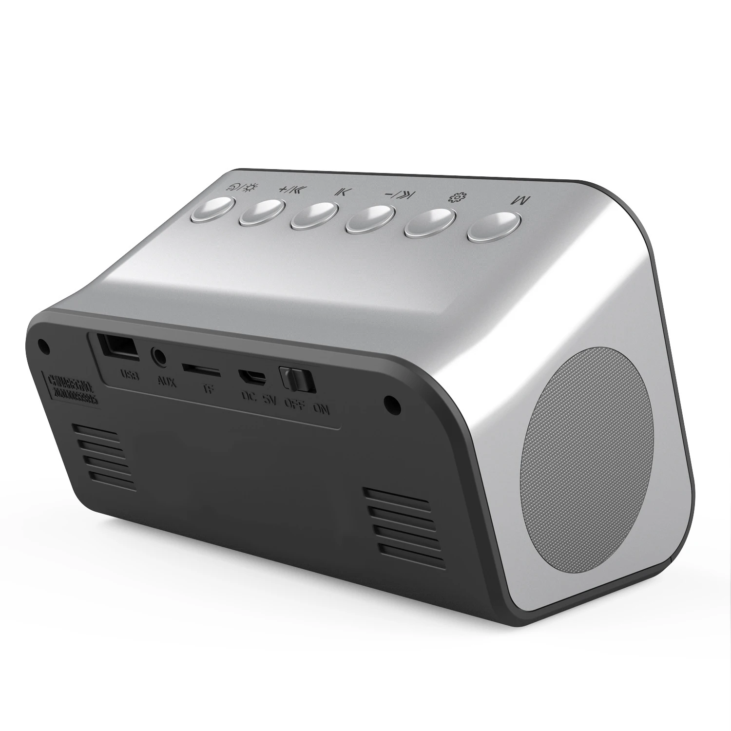 FM-радио двойной большой светодиодный дисплей Bluetooth динамик будильник цифровые часы зеркальные умные настольные часы