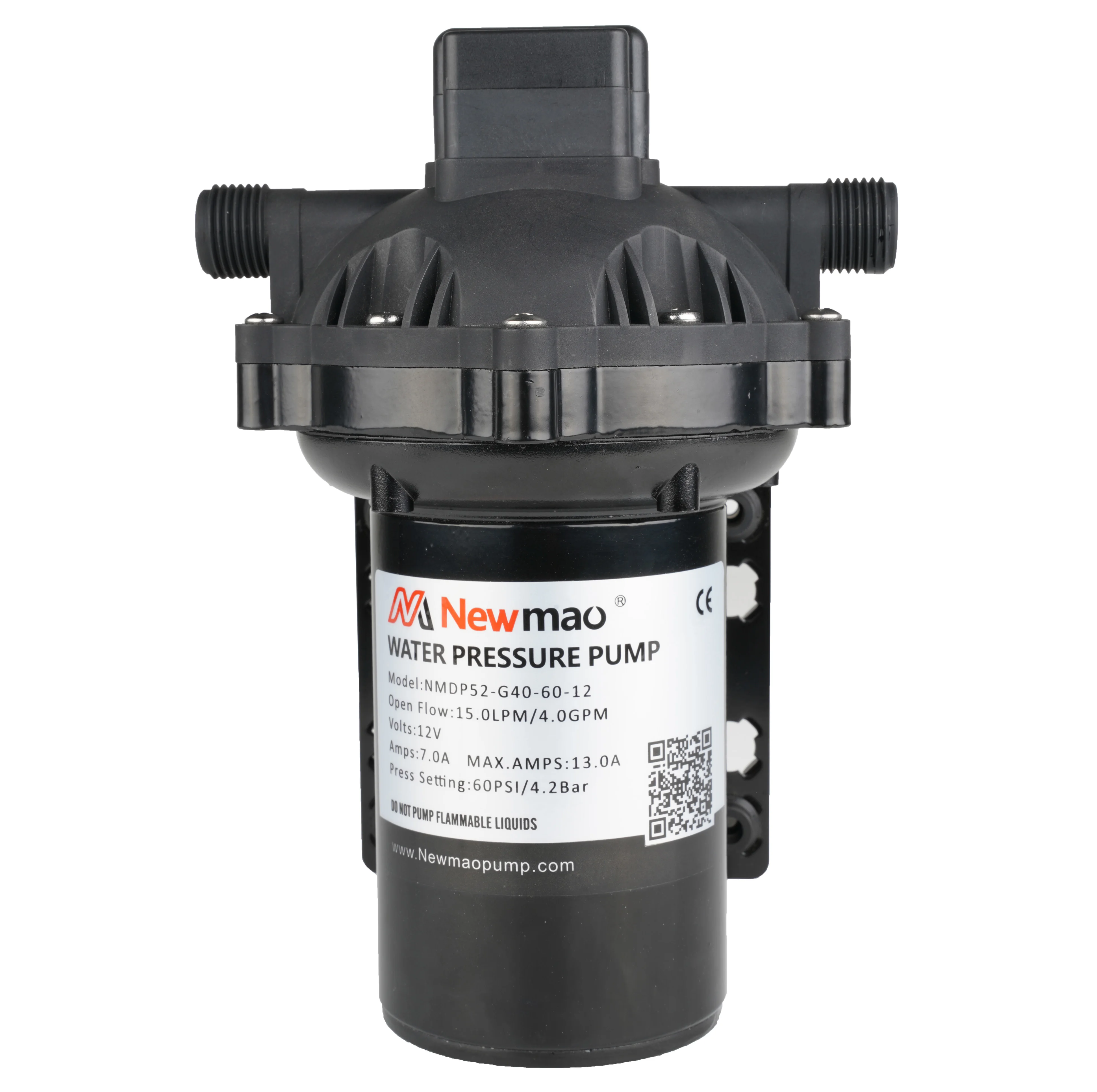 60psi Wash Machine Drain Pump  for car wash RV Marine 12/24 Volt DC 19LPM