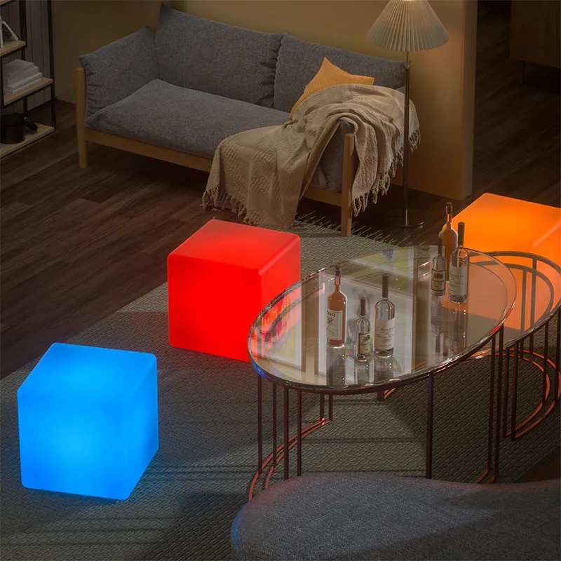 Color Changing Waterproof Led Outdoor Garden Light Led Cube