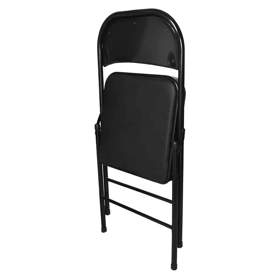 Wholesale Modern Foldable Outdoor Furniture Portable Black Plastic Folding Chairs For Garden