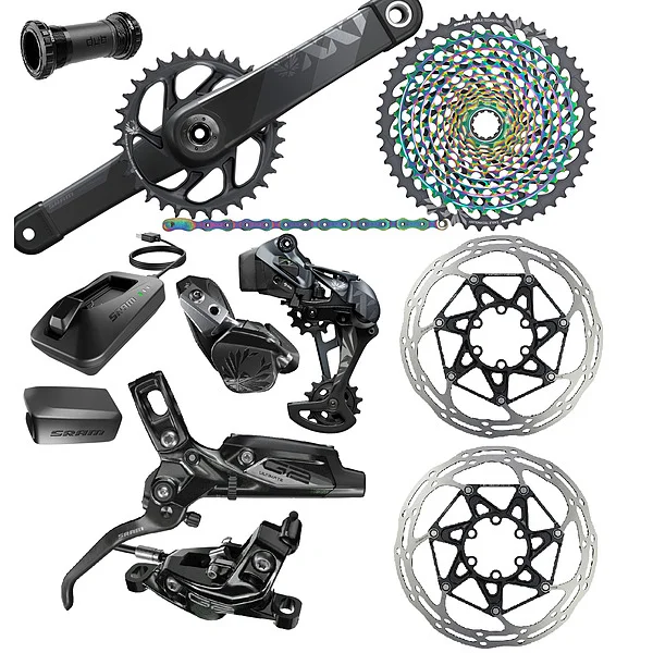 Original AUTHENTIC NEW SRAMs XX1 Eagle AXS Groupset (1 x 12 Speed) (34T) (DUB Boosts) (170mm) (Wireless Electronic)