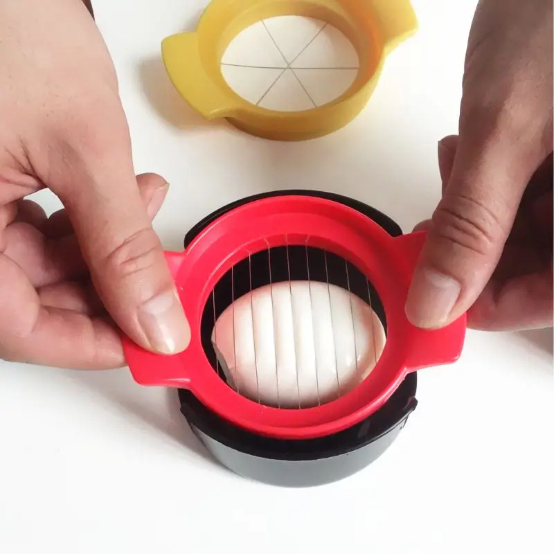 Kitchen Tools 3 in 1 Multi Function Egg Cutter Fruit Chopper Slicer Stainless Steel Wire Egg Slicer for Hard Boiled Eggs