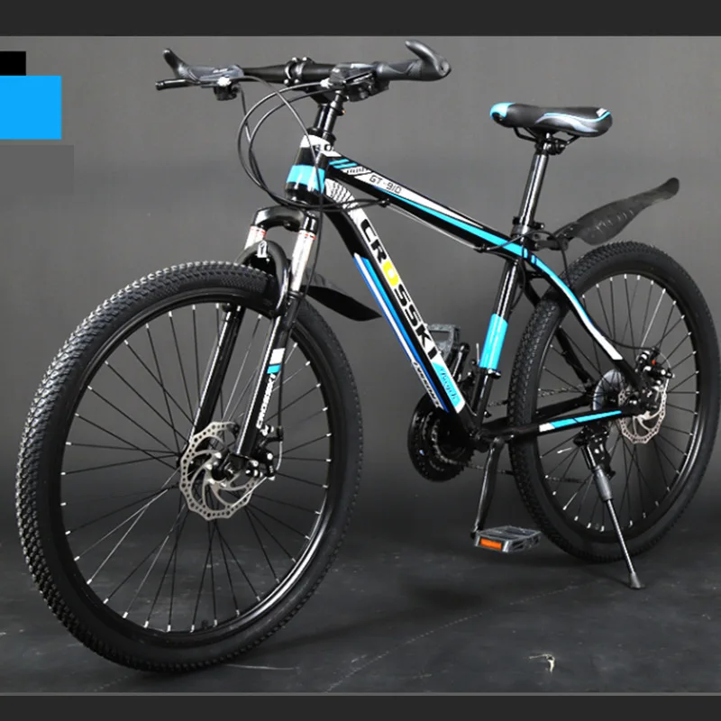 Factory wholesale adult mountain bike teenagers 26 24 inch variable speed double disc brake bicycle