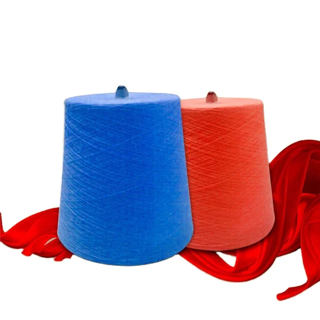 Wholesale New Design Knitting Yarn 2/48NM 51% Viscose 22% Nylon 27% Polyester Blended Knitted Stretch Yarn