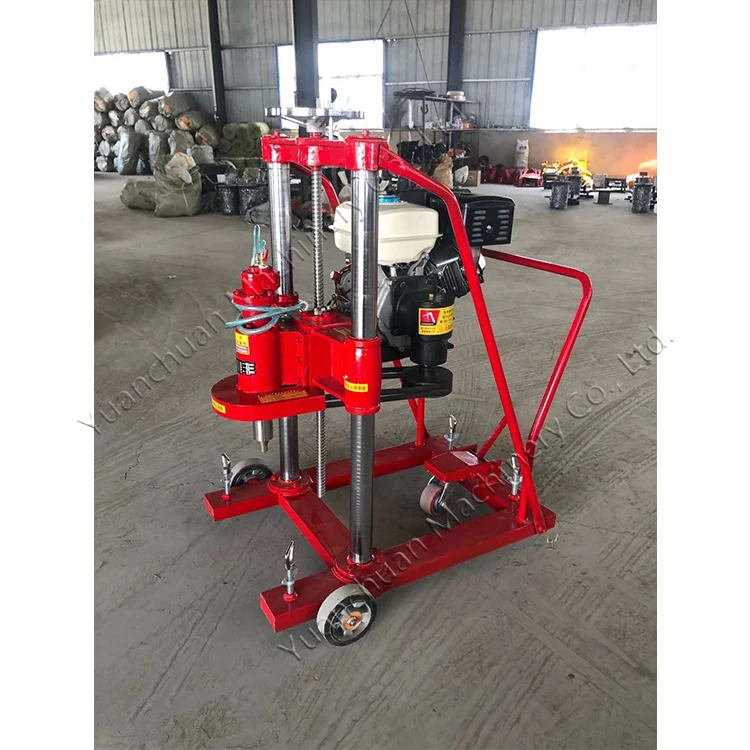 Portable Gasoline Coring Rig Concrete Pavement Drilling Core Machine 13 HP Gasoline Surface Coring Rig