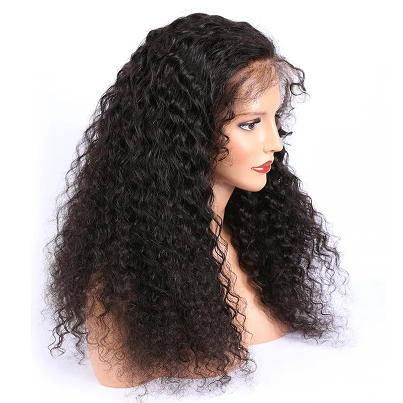 Высококачественные Популярные черные натуральные химические волосы, высокотемпературные кудрявые волосы средней длины, оптовая продажа