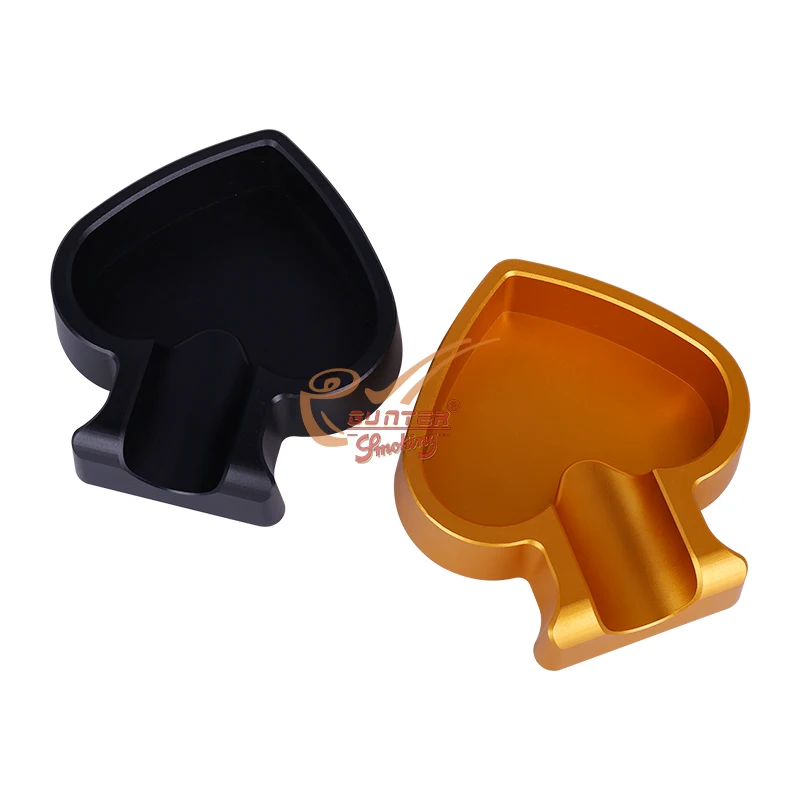 Lanchuang New Design Aluminium Alloy Ashtray Unique Metal Cigar Smoking Holder