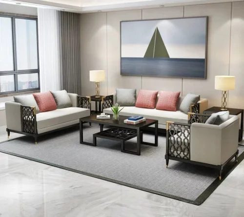 2020 New Wood Antique Classic designs  Living Room Furniture Sofa sets