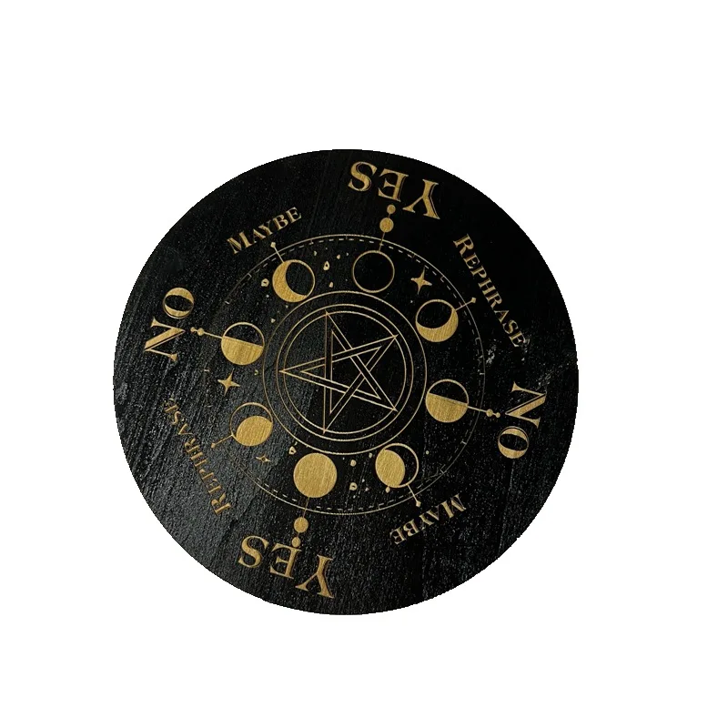 Wooden Pendulum Board for Divination Meditation spiritual healing Coaster Crystal Base Mat wall decoration Home Decor