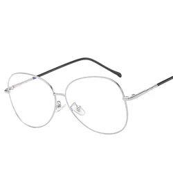 2019 Large fashion glasses woman aviation bamboo joint arm metal optical frame making machine
