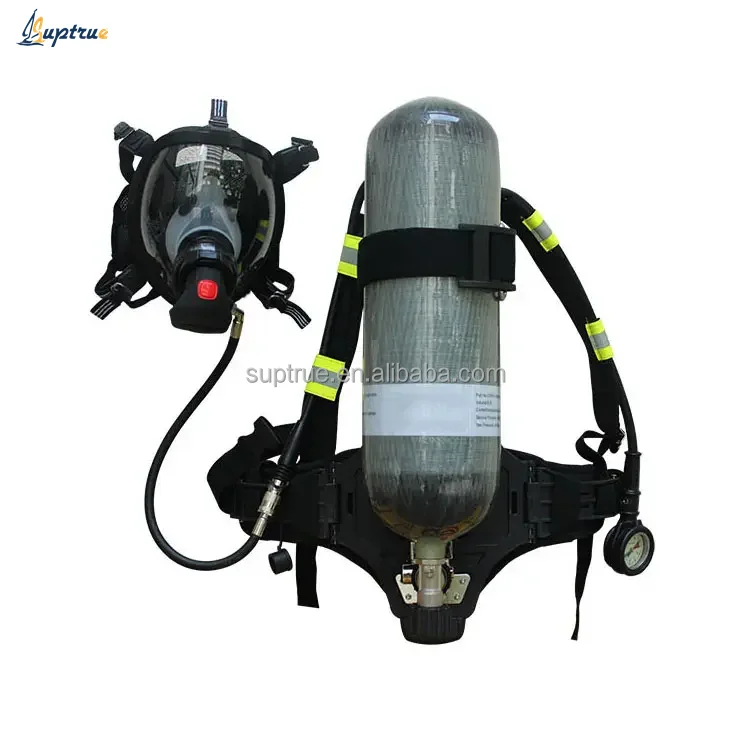 Low price SCBA 30Mpa Working Pressure Carbon Fiber Air Breathing Apparatus