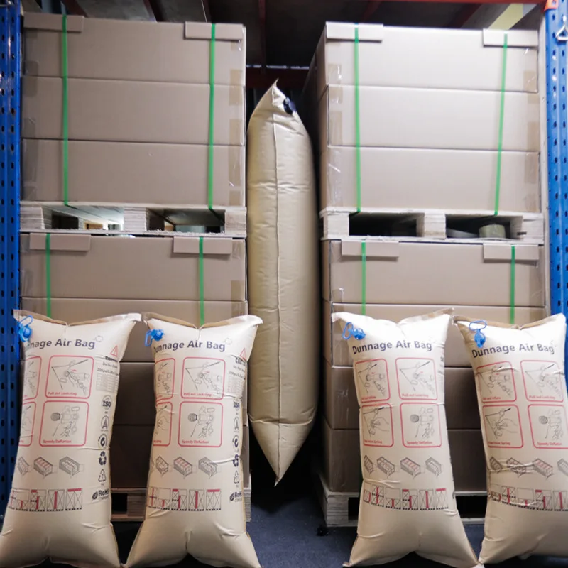 Inflatable PP Woven Kraft Paper Air Dunnage bag for Container Shipping Logistic Transport Package Protective Film Packing