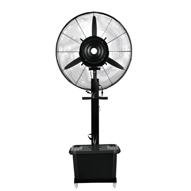 Powerful Copper Metal Motor 42L water tank Heavy Power Style Standing Industrial spray misting fan design