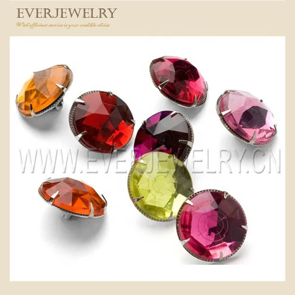 Wholesale Gemstone Loose Rhinestones Cheap Flat back Sew On Crystal Stone Acrylic Gems Accessories