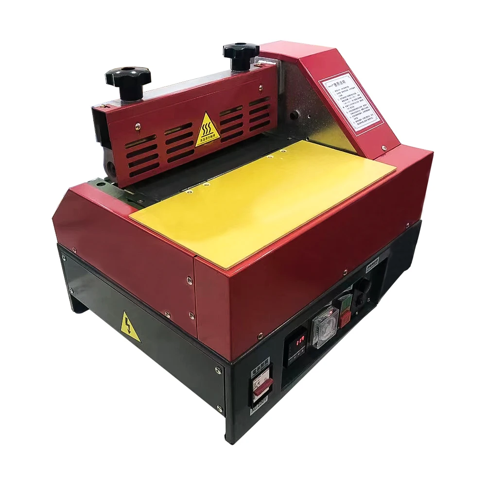 Desktop 300mm  EVA Foam Leather Paper Hot Melt Glue Machine For Edge Gluing