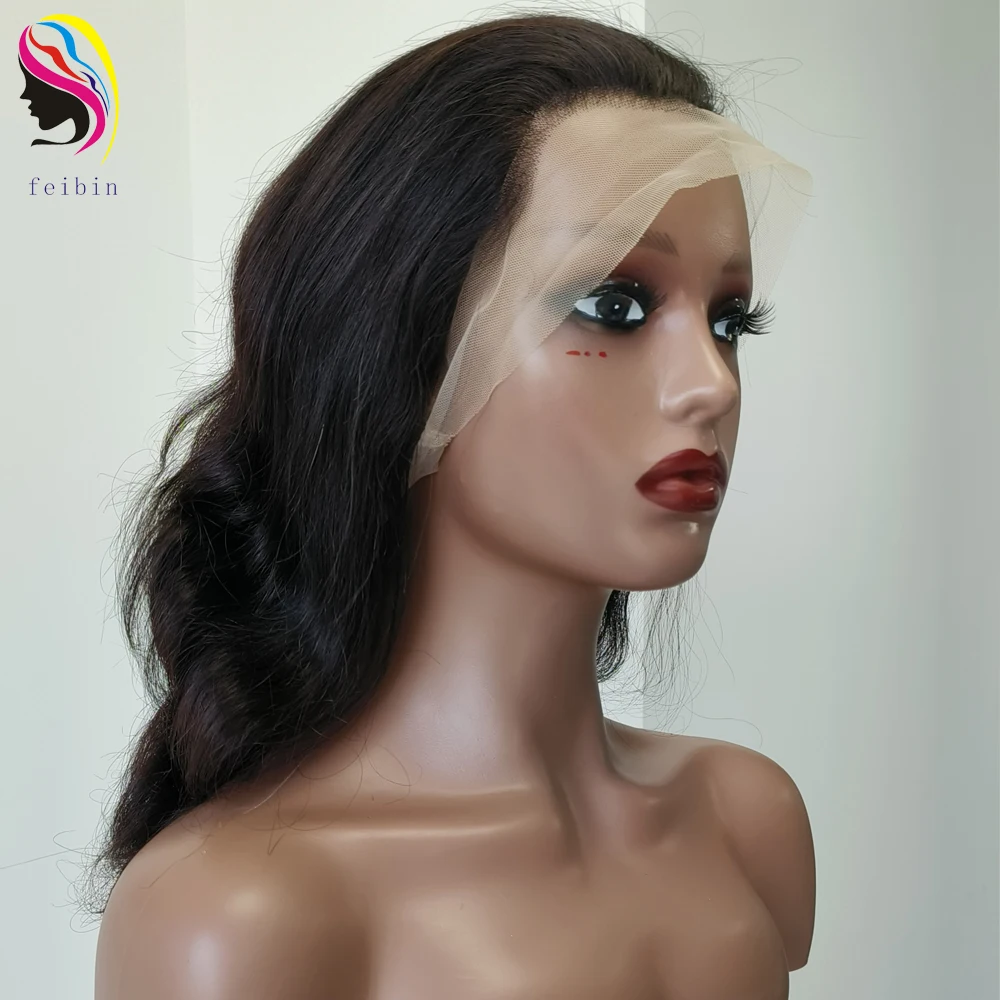 fast shipping stock 360 full lace frontal wig 100% virgin brazilian peruvian Human Hair hd transparent lace front wig for women