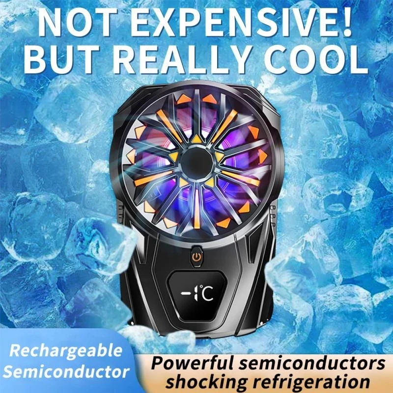 Portable1300mah Mobile Phone Radiator Phone Cooling Fan Case  Cooler Pad For cellphone PUGB