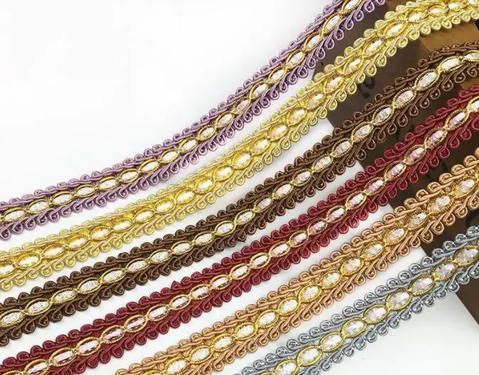 Hot Selling Custom Embroidery Guipure Lace Trim Luxury Chemical Polyester Lace Trimming Wedding Garment Accessories Decoration