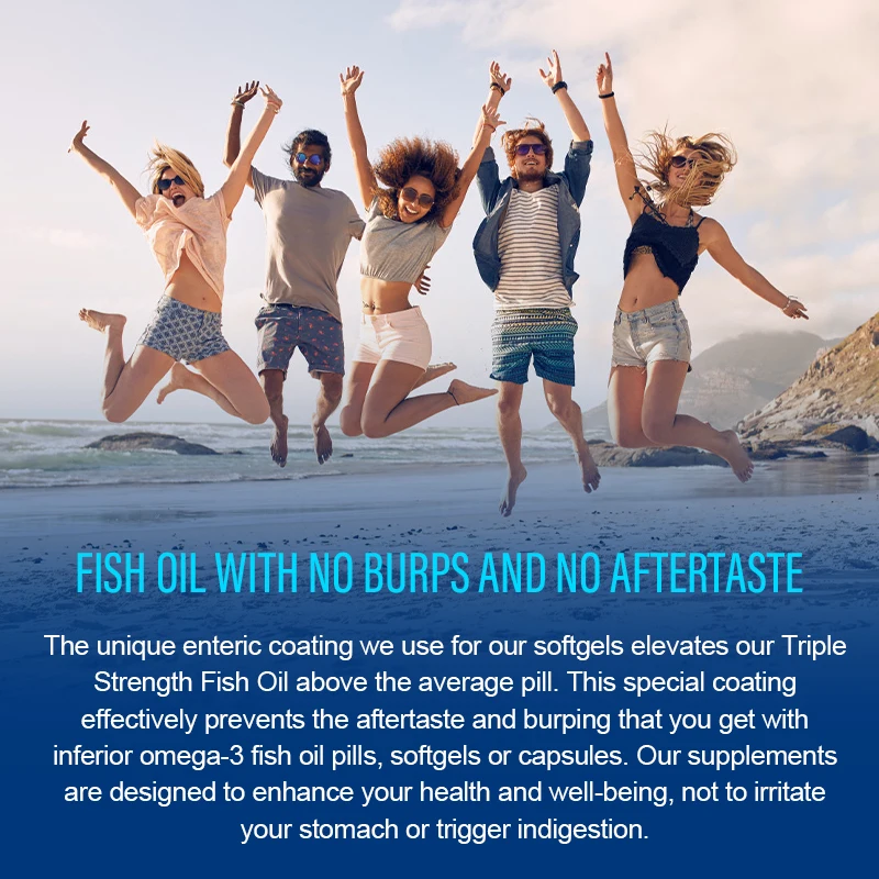 Factory Wholesale 120 Capsules Rich In DHA And EPA Omega Improve Bad Mood Relieve Stress 3 Fish Oil Capsules