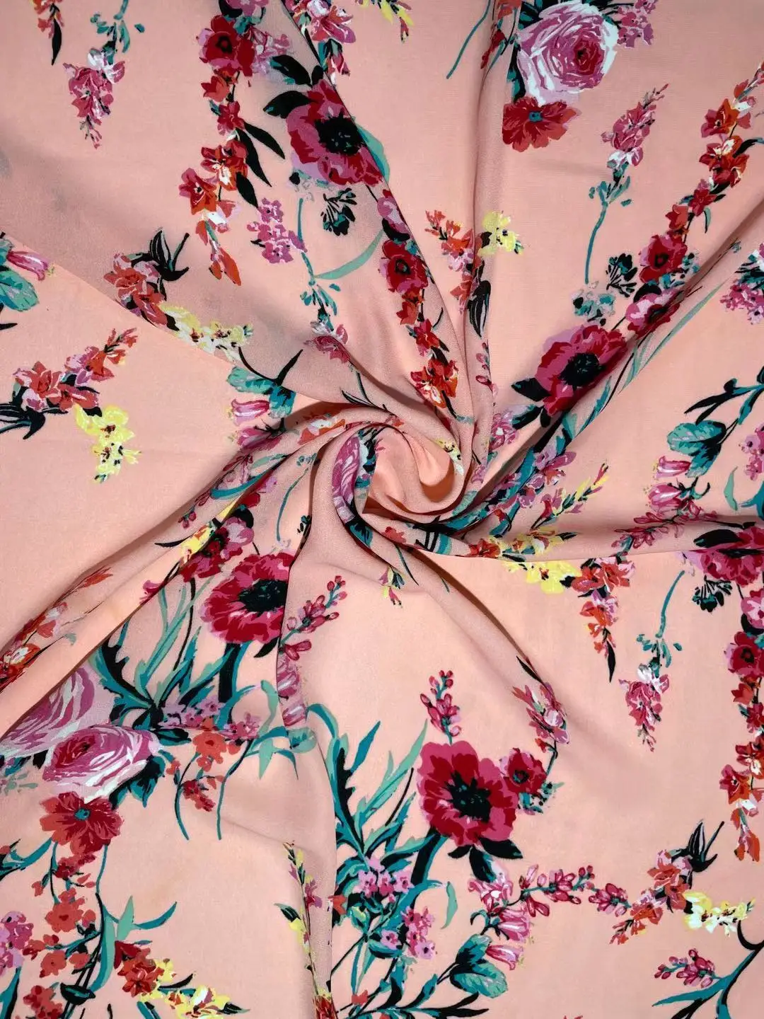 HOT SUMMER DRESS FLORAL DESIGN POLYESTER DIGITAL PRINTED FABRIC CHIFFON DOBBY GGT