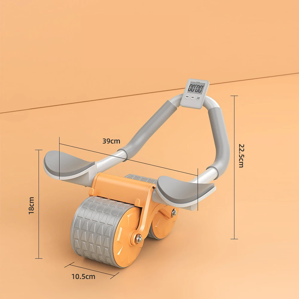 New Product Automatic Rebound Multifunctional Abdominal Wheel Dual Hand Support  AB wheel roller