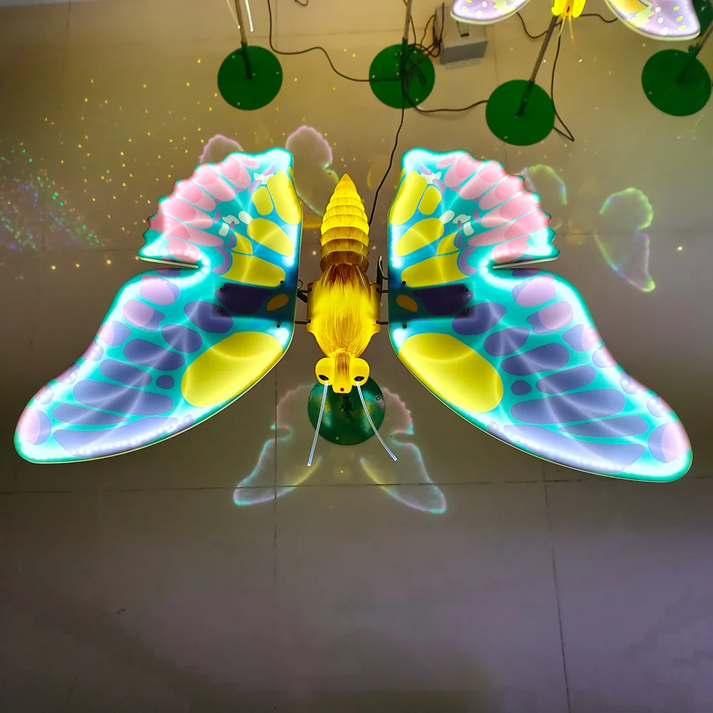Christmas New Color Dynamic Outdoor LED Flapping Butterfly Face