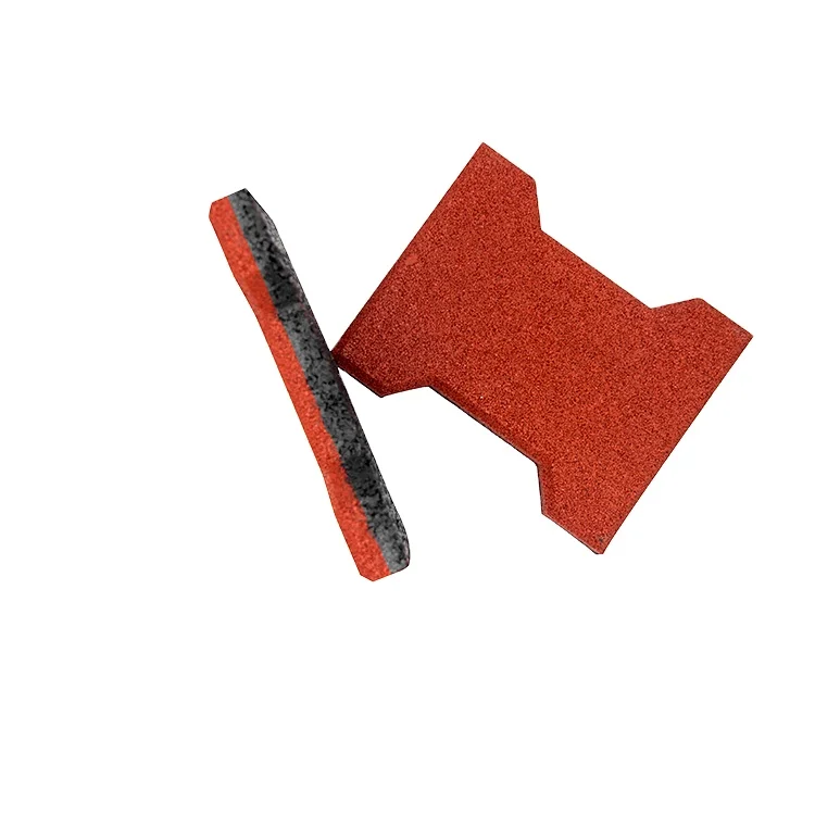 Dog bone outdoor playground rubber tile floor mat with high elasticity and good protection\rubber bricks