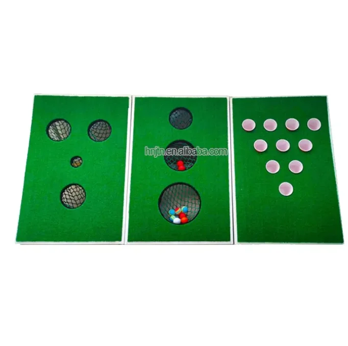 2024 Factory sales Golf beer Pong Cornhole Set Exciting Golf Chipping Game beer Pong Chip Shot Game Beach Backyard Man Cave gift