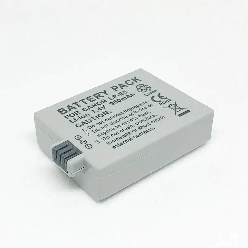 Rechargeable Digital Battery LP-E5 LPE5 for Can EOS Rebel XSi XS T1i 450D 500D 1000D Kiss F X2 X3 Digital Cameras