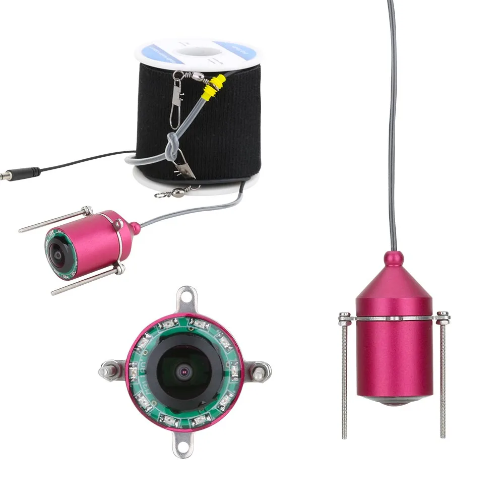 15M 1200TVL Fish Finder Underwater Fishing Camera 4.3 inch Monitor 10PCS LED Night Vision 195 Degrees Camera For Fishing