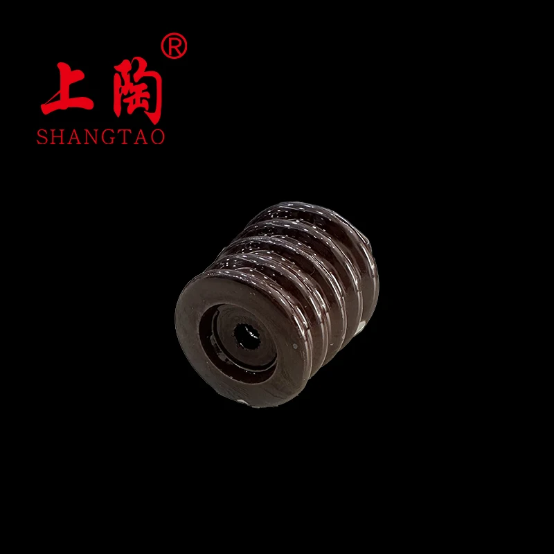 ANSI high voltage porcelain 33kv post brown insulator