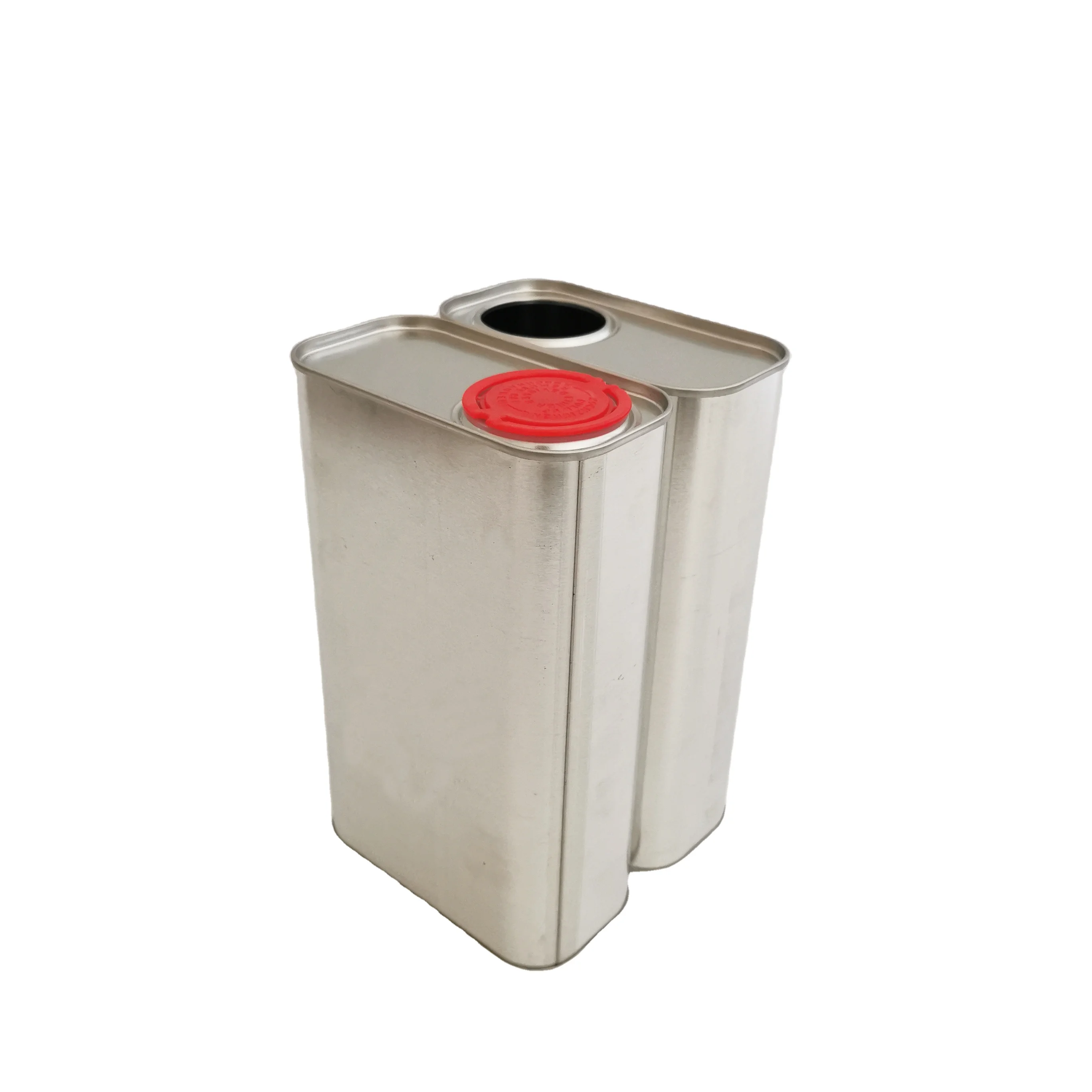 China supplier customize 1L square empty engine oil/olive oil/chemical metal tin cans for sale