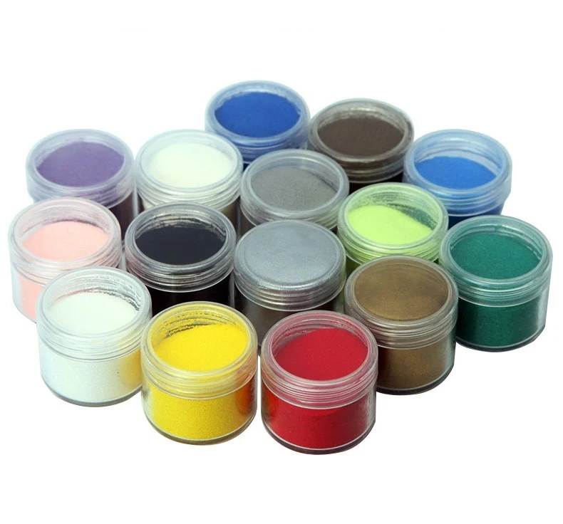 The best-selling art rainbow color series features high-tech embossed powder