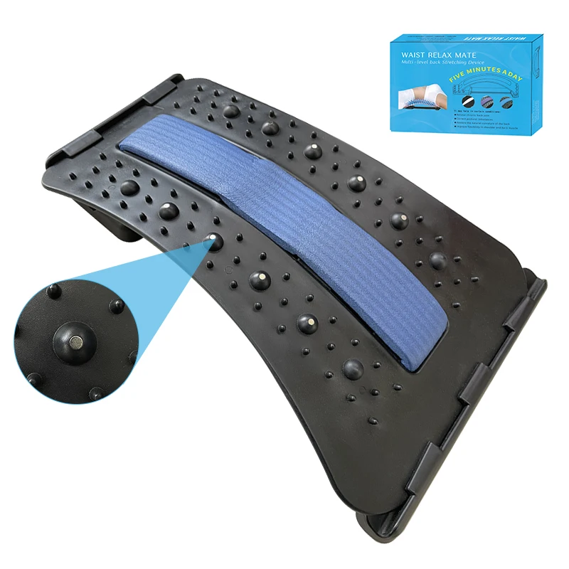 Pain Relief And Muscle Relaxation Adjustable Magnet Therapy Back Cracker Lumbar Back Massager Stretcher