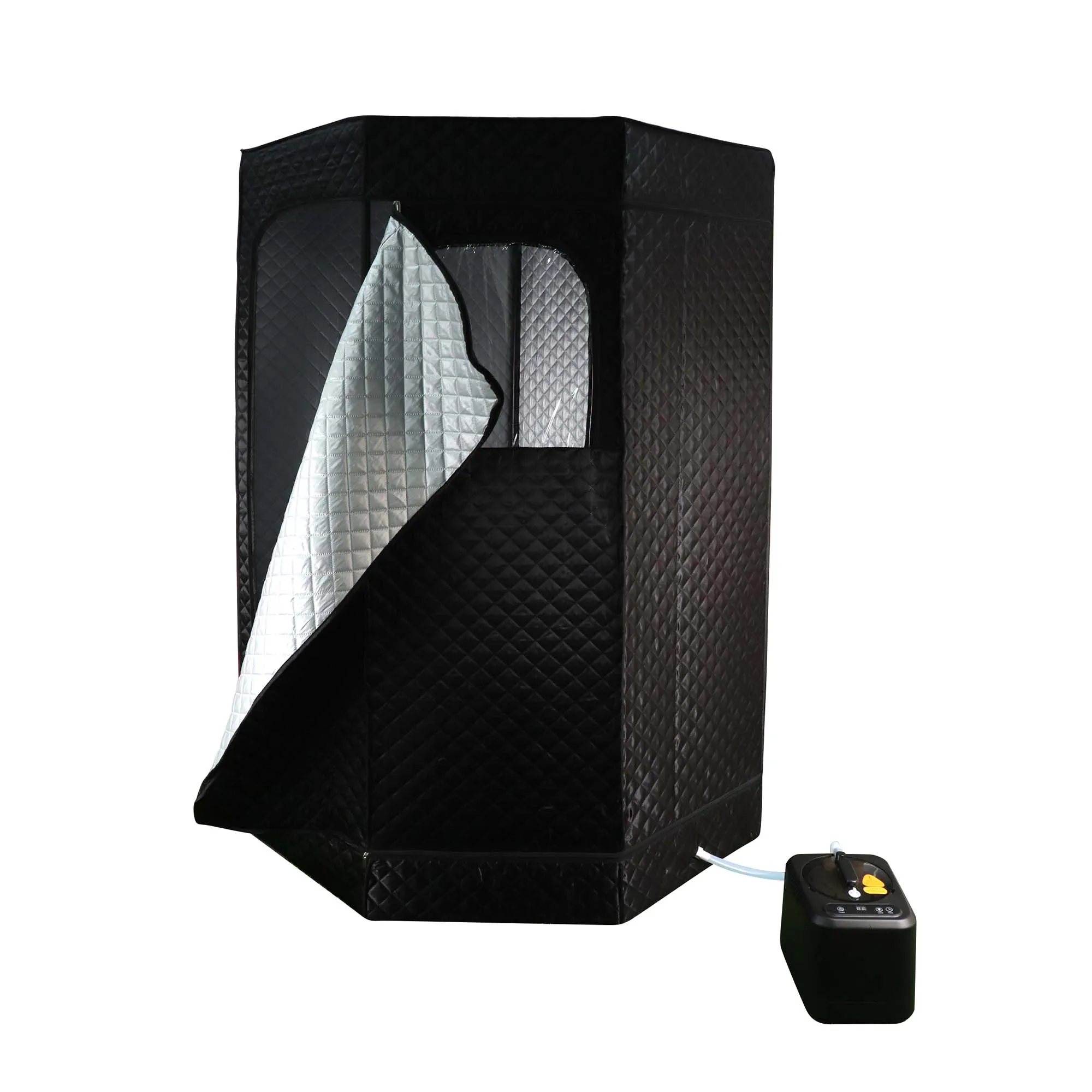 Top Sale Home Steam Sauna Portable Full--Body Steam Sauna Box With 3L &1000w Steamer Generator