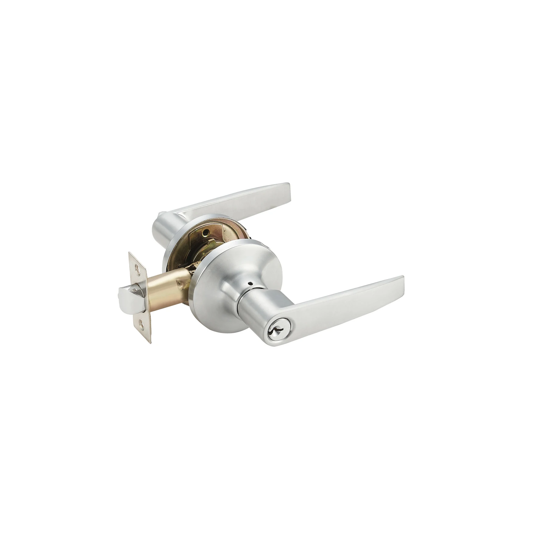 Hot Selling OEM American Modern Grip Door Lever Tubular Cylindrical Lockset Keyed Handles With Door Latch
